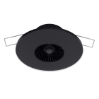 ELSNER 70672 Intra-Sewi KNX L-Pr- intense black RAL 9005 Recessed presence detector with light sensor