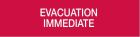 COOPER CSA FIRE CSA08671W 55XX SERIES WORDING “EVACUATION IMMEDIATE”