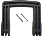 GT LINE KIN.1197 Side handle, black (mod. 5140 new version)