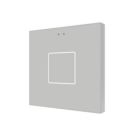 ZENNIO ZVI-F1-S ZVI-F1-S Flat 1 Backlit capacitive touch switch, 1 button, silver