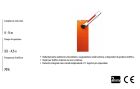 FAAC 1047128 620 STANDARD RIGHT ARTICULATED BARRIER FOR RECTANGULAR ROD