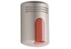 VENITEM 23.28.53 MINI DOGE AL self-powered high sound siren with flashing champagne LED - orange
