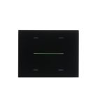 EELECTRON 9025GL304LM3 VETRO - 4 CH - 3 MODULI - SERIE LINE - RGB - NERO