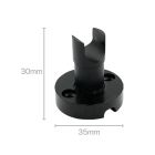 LEDCO LK07/NE LINK SUPPORTO U BARRA NERO