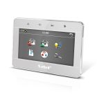 SATEL INT-TSG-SSW 4.3 inch touch keyboard (silver front, silver frame, white background)