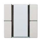 JUNG LS2092NABSLG Universal 2-channel button sensor for KNX bus coupler 2070U - light grey