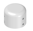 UNISTAB AM6075B WHITE cable outlet connection for pole head d. 45÷