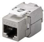 WP RACK WPC-KEY-6AS-TL CAT 6A KEYSTONE MODULE 180°, SHIELDED, 500 MHz TOOL LES