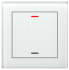 MDT BE-GTL10W.01 BE-GTL10W.01: pulsante in vetro II Lite 1 volta, RGBW, bianco