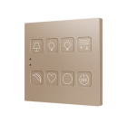 ZENNIO ZVITR8 RGB 8 KEY. PC-ABS CAPACITIVE BUTTON