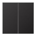 JUNG AL2402TSAD Key covers for 2 channel sensor module - mod. LS990- dark aluminium