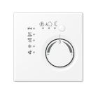 JUNG LS2178WWM Termostato per ambienti KNX con accoppiatore bus integrato e manopola di regolazione del valore di temperatura- bianco alpino opaco