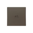 ZENNIO 830004203 ZS55. Single switch cover 55x55 mm - Mocha - Custo