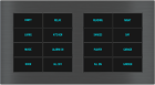 EKINEX EK-E20-TP-8T-PN 8-key keypad with backlit text and proximity sensor