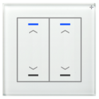 MDT BE-GTL20W.A1 Glass Push Button II Lite, 2 times, white, version with UP/DOWN symbol