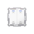 MDT BE-TAL55T2.A1 Tast.Light55,2T+T gradi bianco b.,ser.tapp.