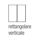 EKINEX EK-TRV-GB Rectangular vertical metal button for FF series 2-channel push button (2pcs)