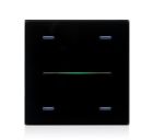 EELECTRON 9025GL04L03 9025 KNX CAPACITIVE BUTTON, BLACK GLASS 4 CHANNELS