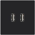 ZENNIO 830000805 ZS55 dual USB cover, anthracite
