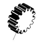 ROGER RICAMBI RS348 INGRANAGGIO Z15 M.4 ZINC. SERIE H30-M30