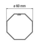 FAAC 132250 60 GROOVED OCTAGONAL TUBE ADAPTER