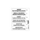 ARITECH INCENDIO 2196847 Set di etichetta per avvisatore manuale bianco 240