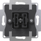 ZENNIO 8300034 ZS55. Double two-way rocker switch insert 10 AX /