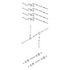 1958L Kit Di 4 Funi Di Tiraggio In Acciaio Inox Per Asta 7,40 M Fadini 1958l