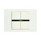EELECTRON PO71A03PL-1 PLATE 71 WHITE PAINTED PLASTIC - 3 MODULES
