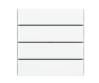 EKINEX EK-TRO-GA_ Rectangular horizontal plastic button for FF series 4-channel pushbutton (4 pcs)
