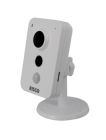 RISCO RVCM11P0900A Indoor Cube IP camera: 2.8mm F2.2 1-3 Megapixel Optical Color HD Day Night P2P Microphone and Speaker IR illuminator 10m PoE range Micro SD card support for local 30-sec clip recording. Without power supply