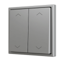 ZENNIO ZS702PB4S ZS70. Double Soft push button for 4 binary inputs