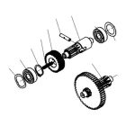 ROGER SPARE PARTS RS722 BROACHED INTERMEDIATE TOOTHED SHAFT - BR41 SERIES