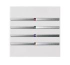 BLUMOTIX BX-QKW KNX multifunction keyboard in square ABS 80X80mm