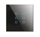 BLUMOTIX BX-Q06B KRISTAL Multifunction KNX keyboard in square glass