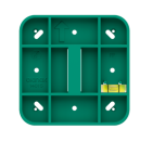 EKINEX EK-DPS-Q-N-1 Square hole marker template