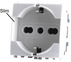 MAPAM 615B Schuko Unel 2.0 (16A-250V) Gem 615B White Socket -