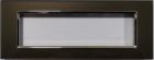 MAPAM 6007BL-6 Gem 6007BL-6 7P Dark Brown Glass Plate