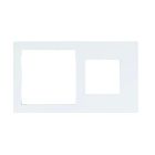 EELECTRON PO71A45PL-1 PLACCA DOPPIA 71+45 PLASTICA VERNICIATA BIANCO