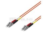 WP RACK WPC-FP2-5LCSC-010 FIBER OPTIC MULTIMODE PATCH CORD 50/125 LC-SC, 1 MT. OM2