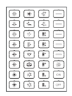 EELECTRON 9025ISB-1 9025 KNX CAPACITIVE BUTTON, WHITE ICON SET - B - 32 ICONS