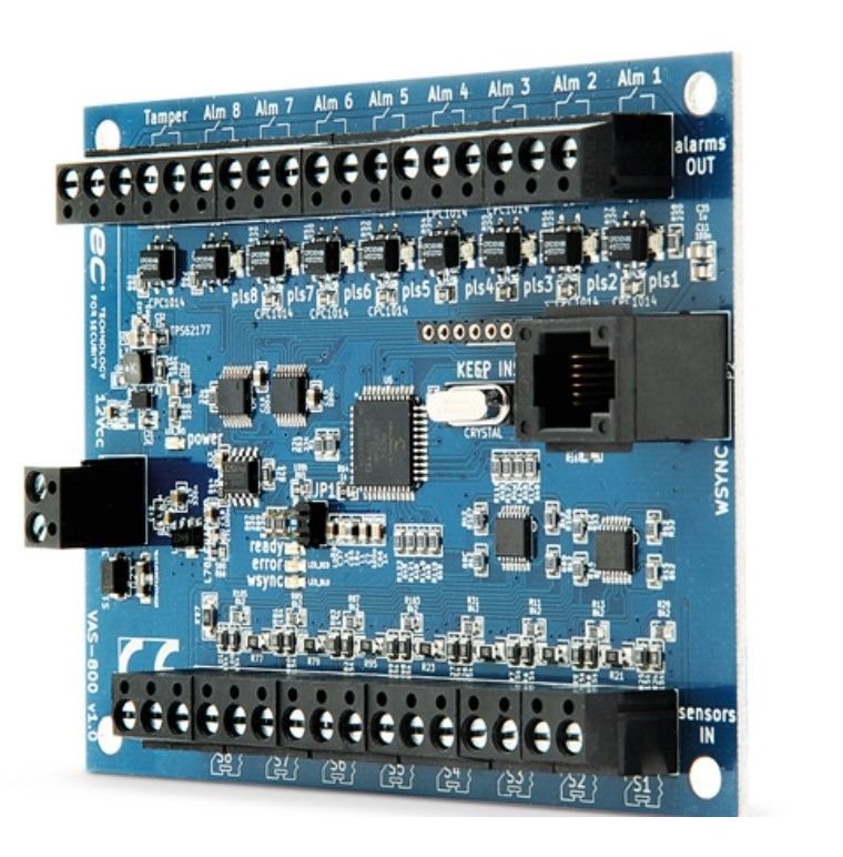 TSEC VAS-400 4-input/4-output alarm analysis board