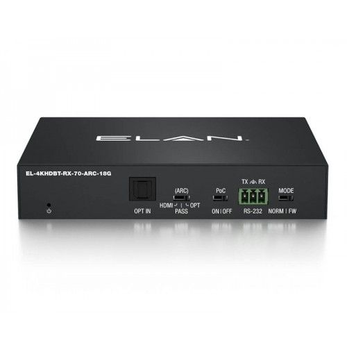 ELAN EL-4KHDBT-RX70ARC18G 4K/70m HDBaseT Receiver, BiDi IR, PoH (PoE), Optic