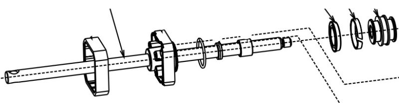 RIB IDR0058 AND STEM AND CHROME. IDRO27 33500600
