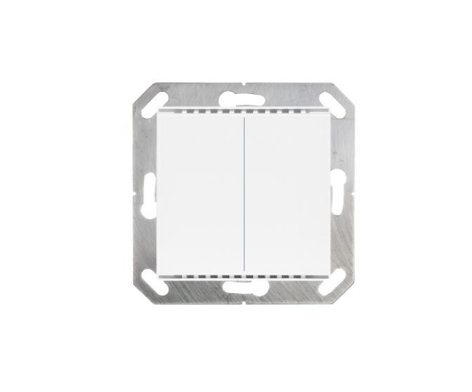 ELSNER 70870 Cala KNX M2-T- pure white RAL 9010 2-gang Push Button