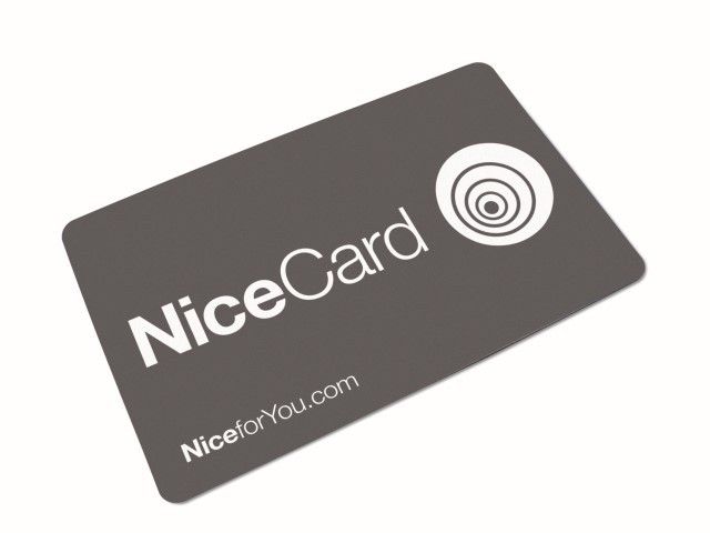 NICE MOCARD Transponder card reprogrammable via Obox