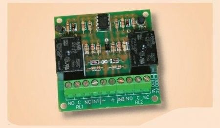 VIMO C1RV001 Amplified 12V 10A 2-relay interface board