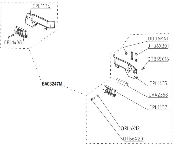 RIB BA03247M FCM K800-1400-2200 CAM PACK