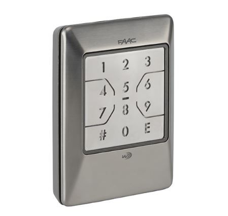 FAAC 404037 XKPW 433 INOX -TASTIERA WIRELESS 433MHZ INOX