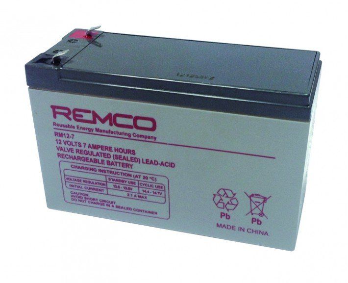 REMCO RM 7-12 Batteria 12V / 7Ah